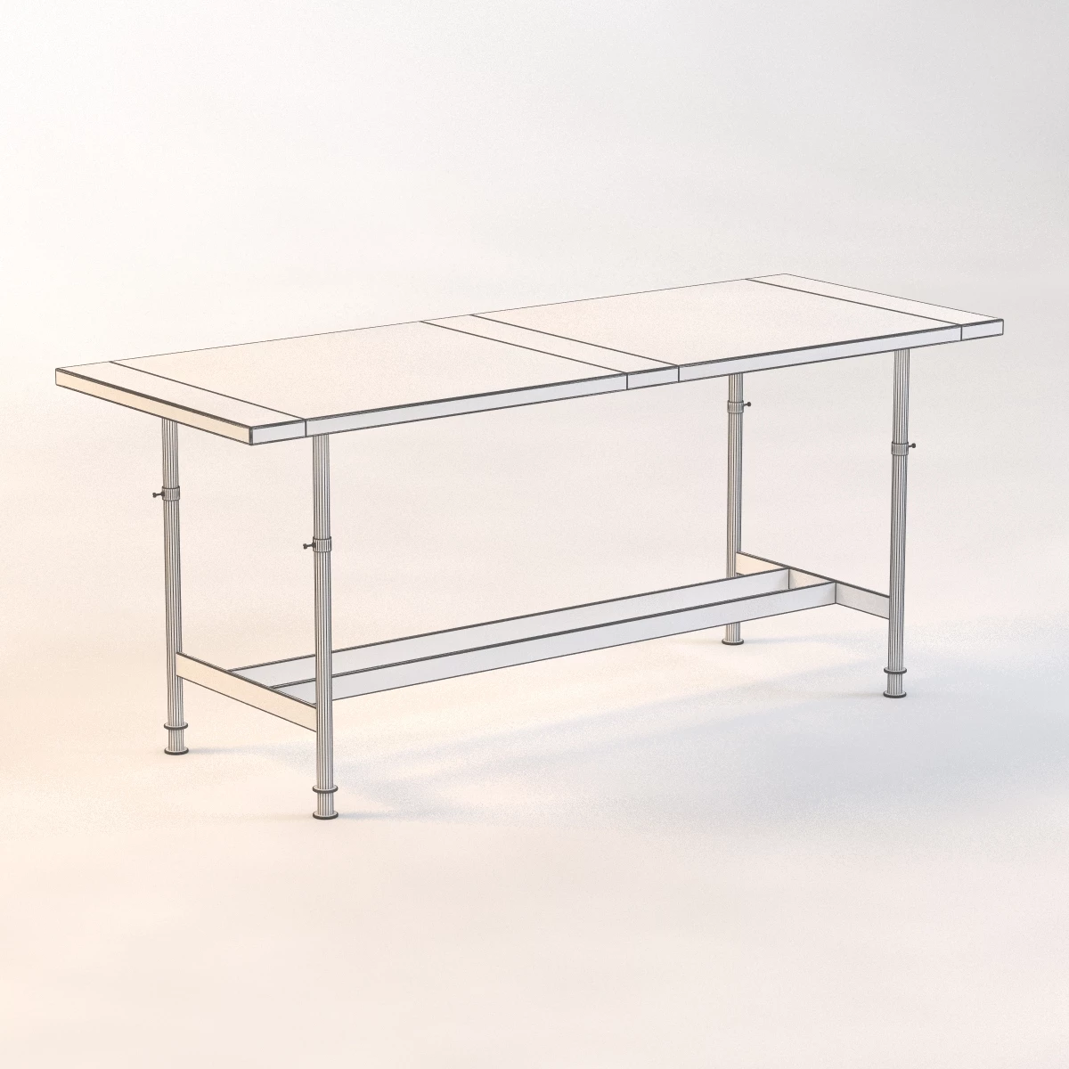 Adjustable Breadboard Table 3D Model_03