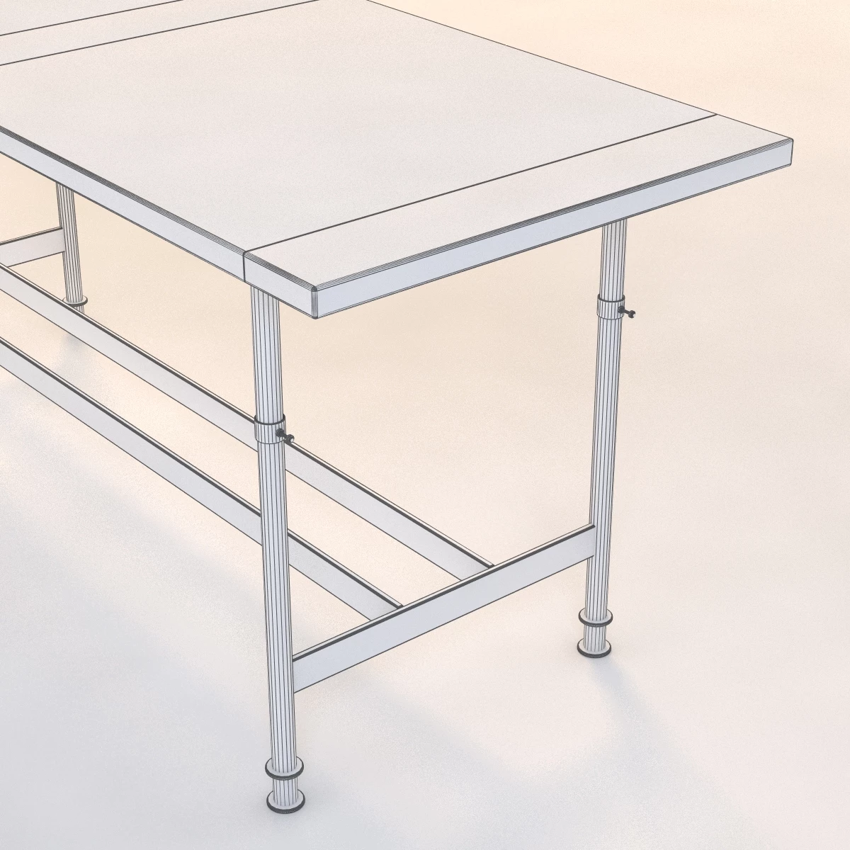 Adjustable Breadboard Table 3D Model_07