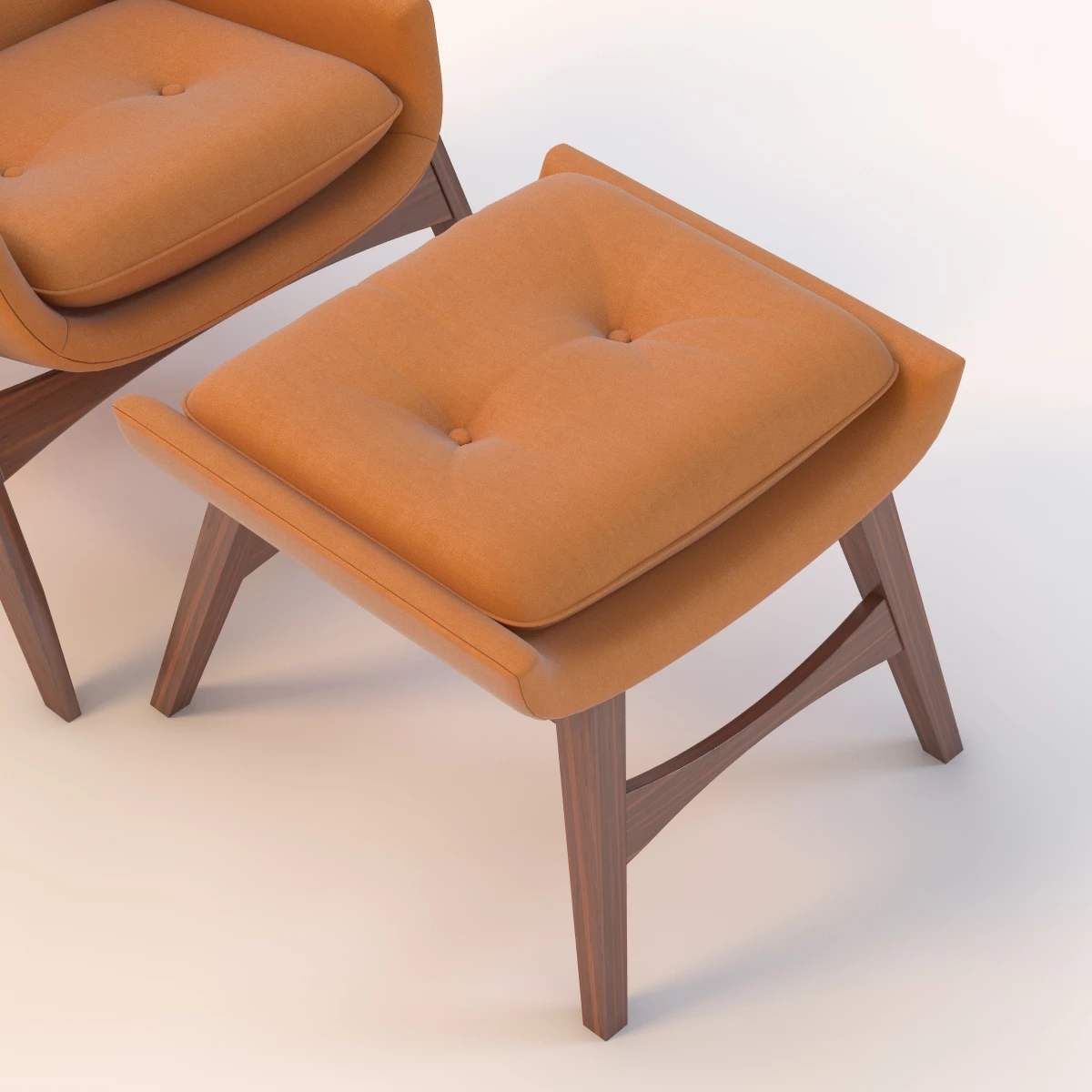 Adrian Pearsall Lounge Chair with Ottoman 3D Model_011