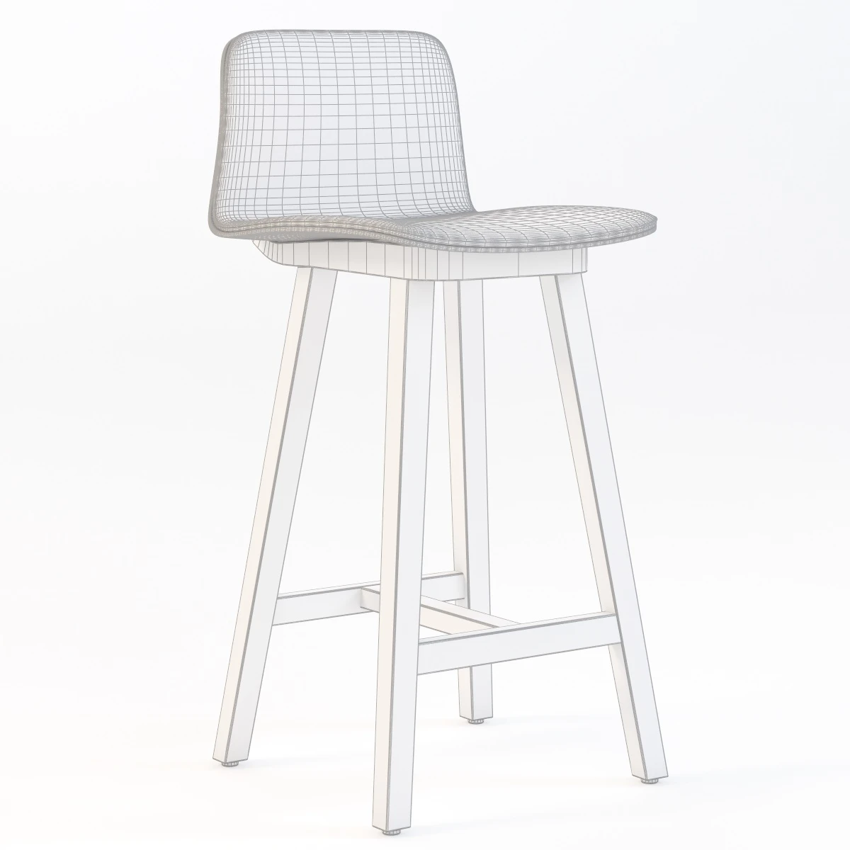 ALKI Kuskoa High Stool 3D Model_03