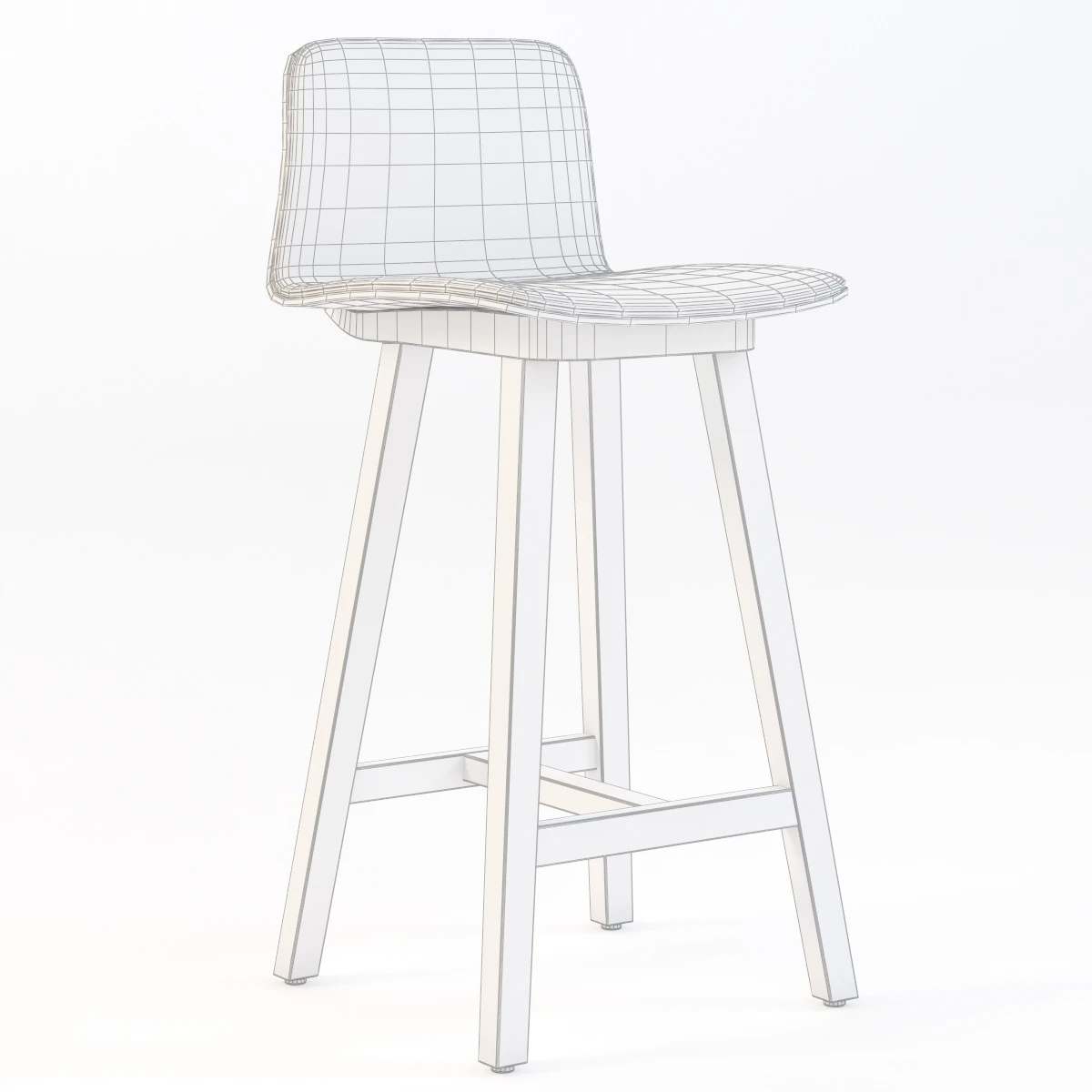 ALKI Kuskoa High Stool 3D Model_04