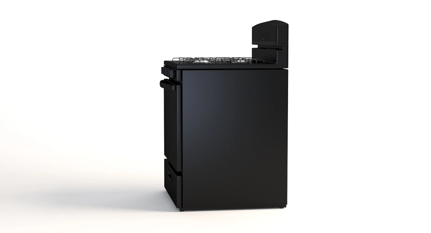 Amana 30 Inch Gas Range With Easyaccess Broiler Door 3D Model_09