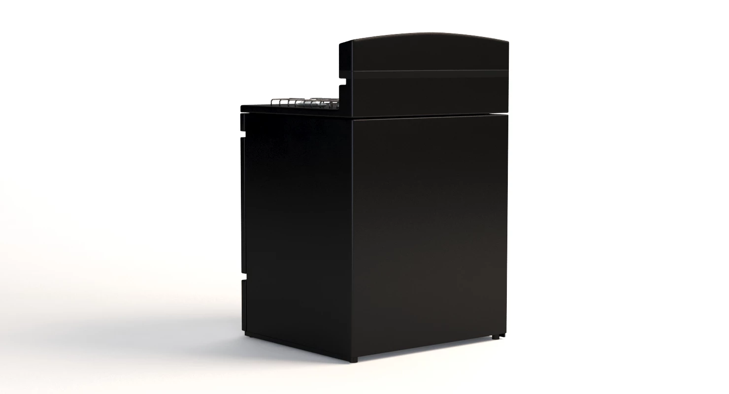 Amana 30 Inch Gas Range With Easyaccess Broiler Door 3D Model_08