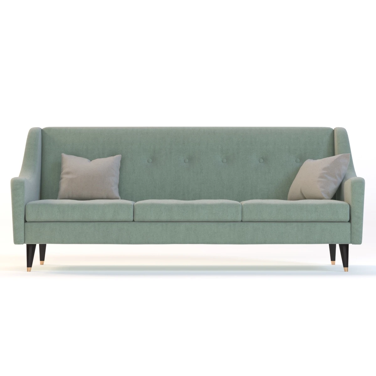 Anthropologie Slub Velvet Adrie Sofa 3D Model_09