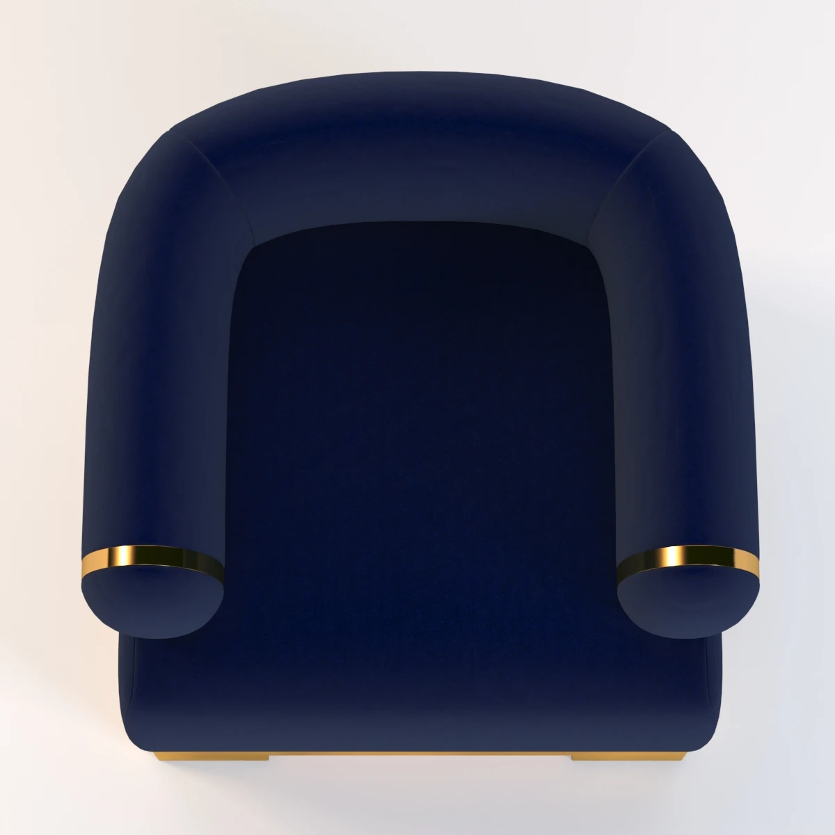 Armchair Dr100 With Gold Metal 3D Model_010