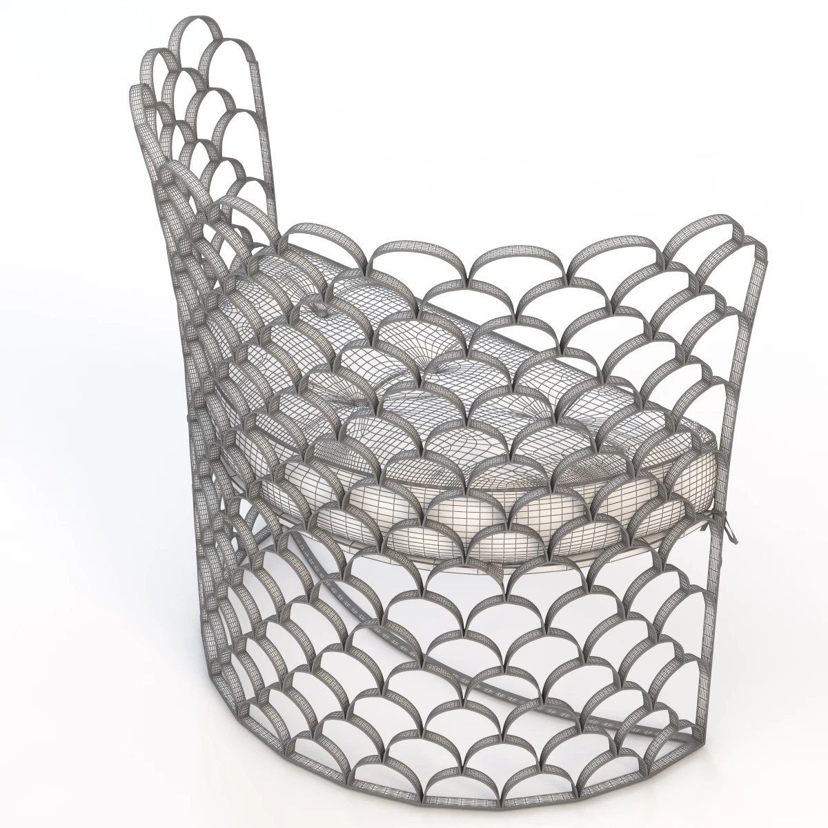 Arteriors Vero Contemporary Chair 3D Model_09