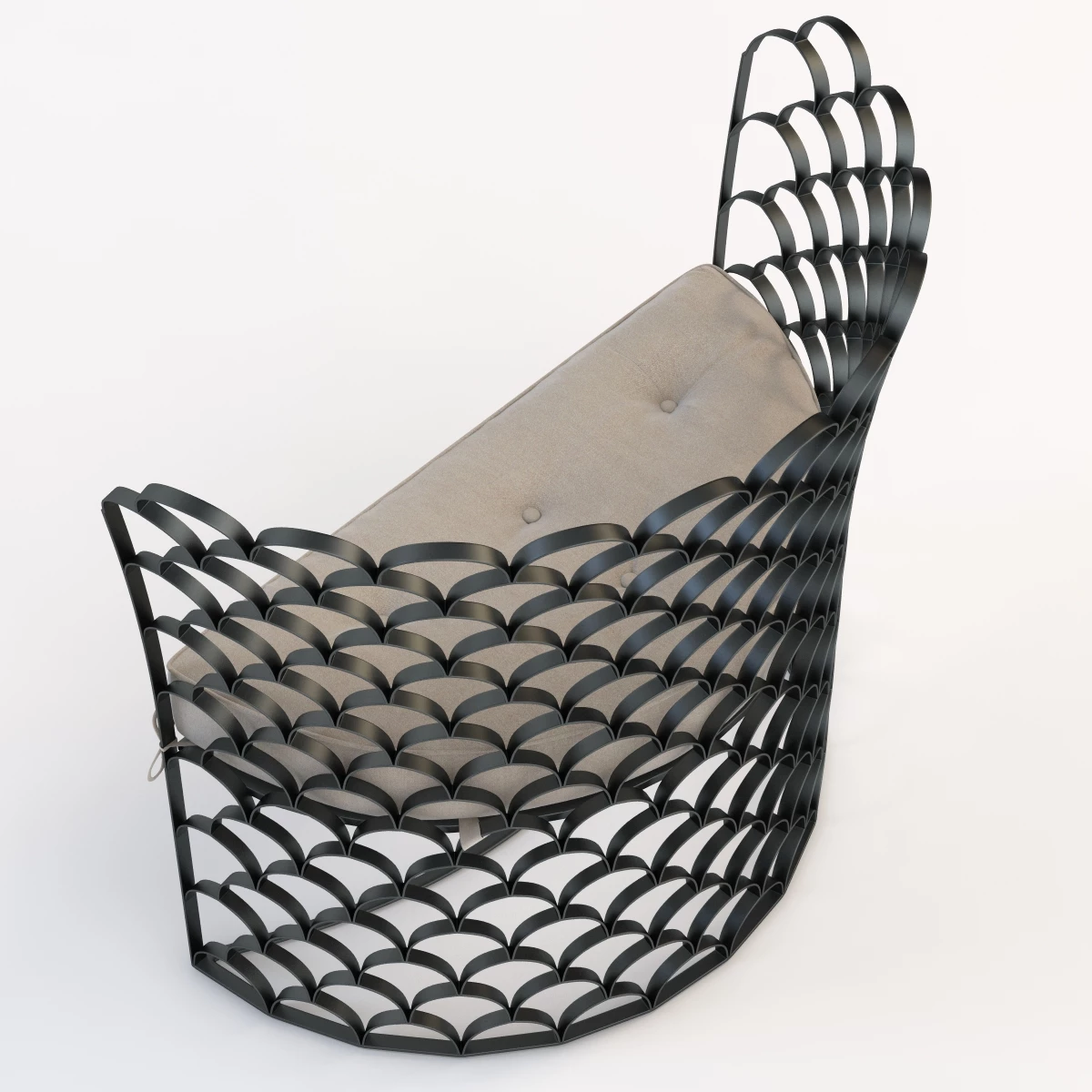 Arteriors Vero Contemporary Chair 3D Model_017