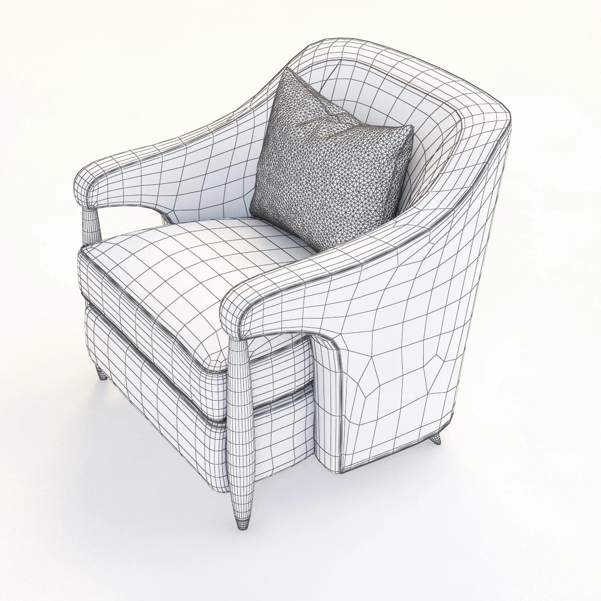 Baker Hermano Chair 3D Model_06