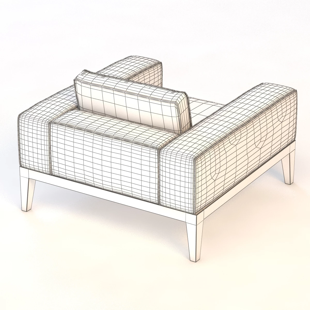 Balmoral Armchair 3D Model_06