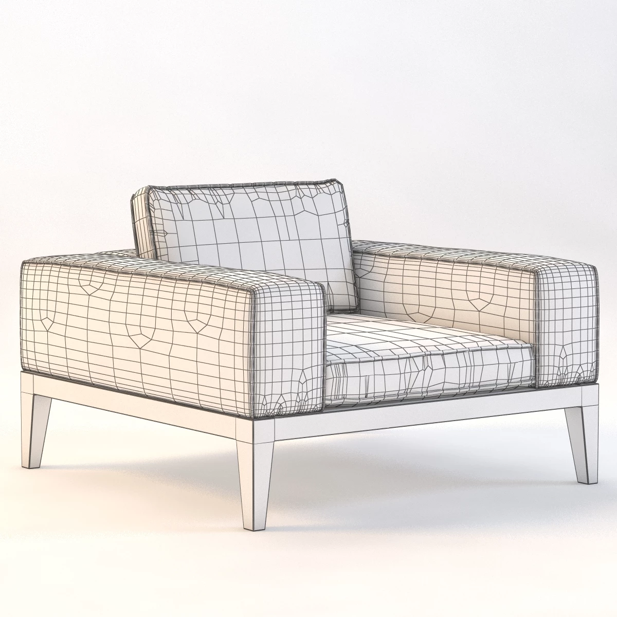 Balmoral Armchair 3D Model_03