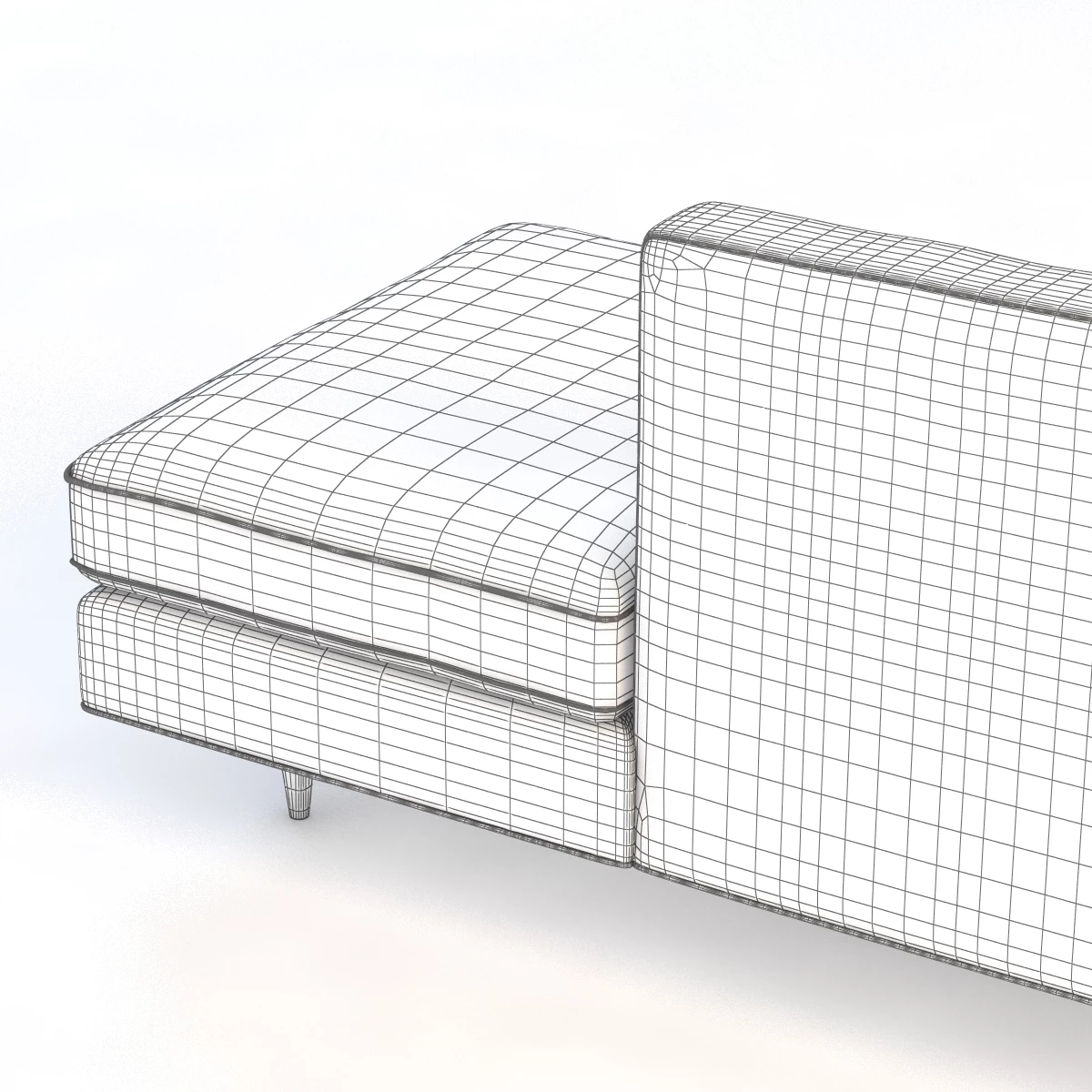 Bantam Studio Sleeper Sofa 3D Model_06