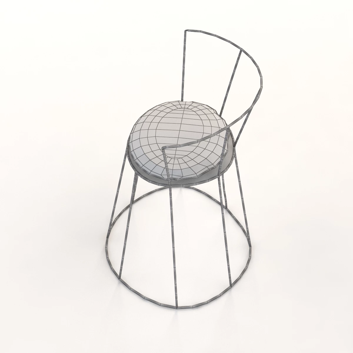 Baxter Gibellina Iron Chair by Antonino Sciortino 3D Model_014