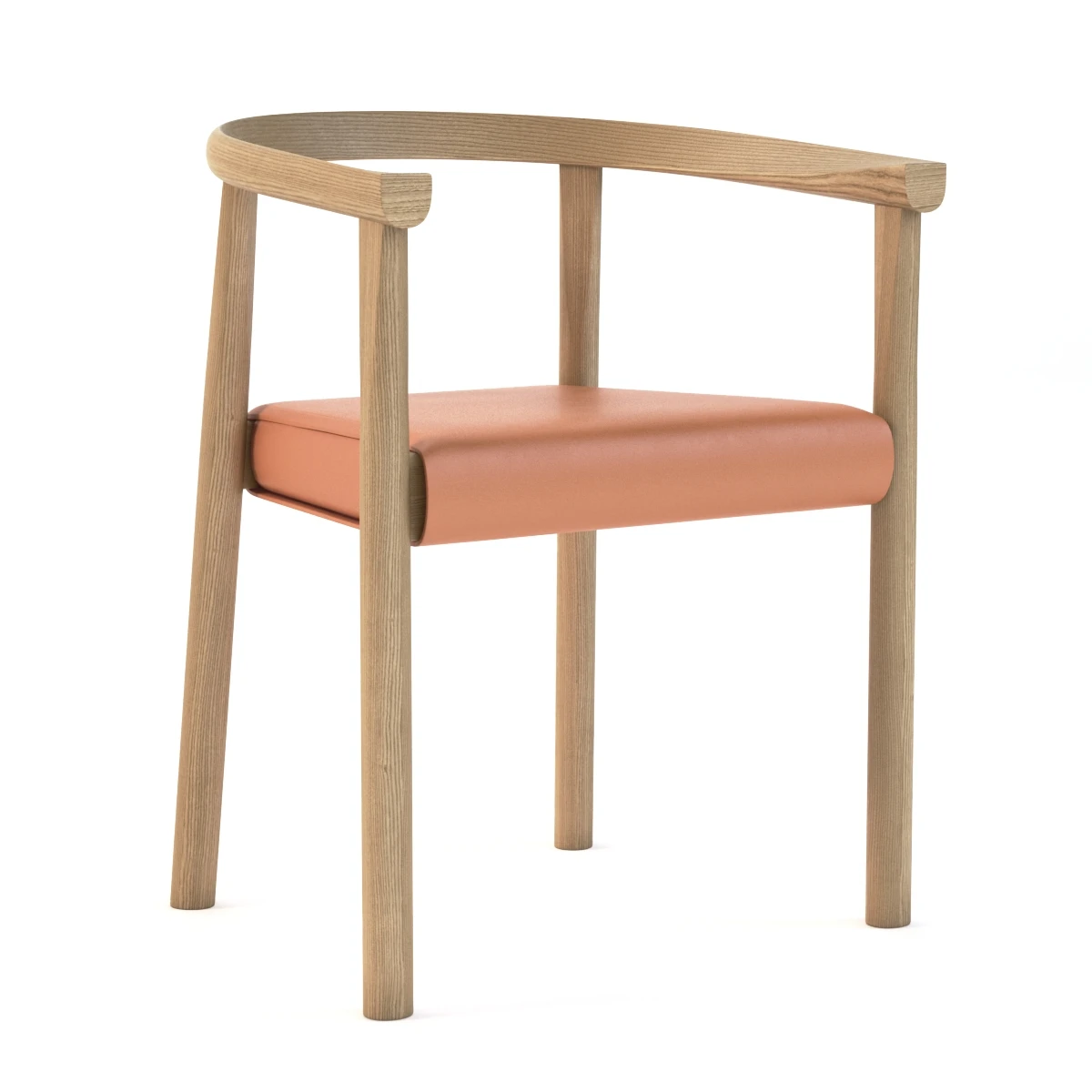 Bensen Tokyo Wooden Chair 3D Model_01