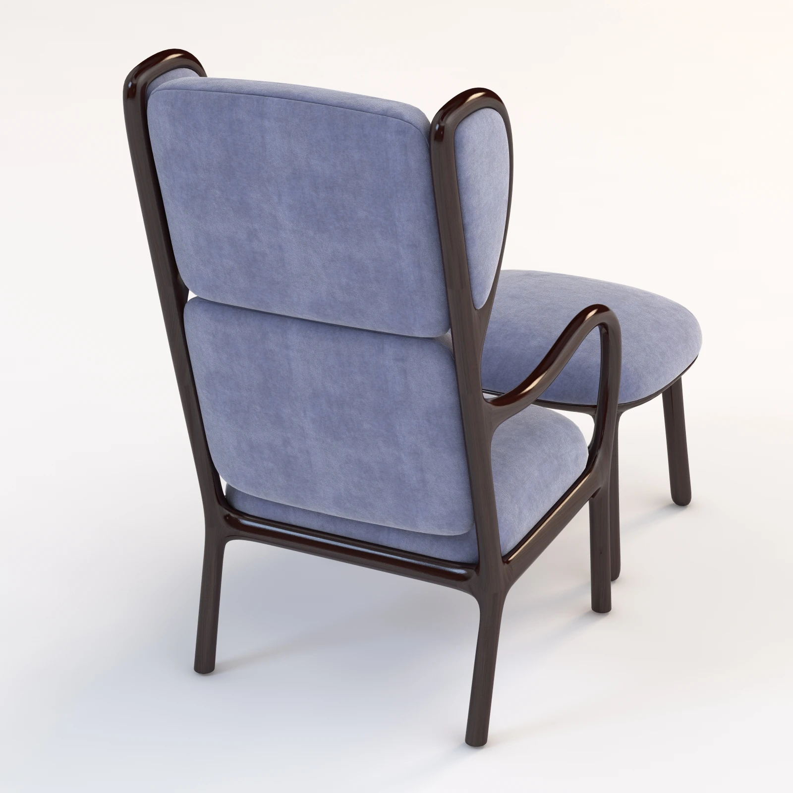 Bergere 30 Armchair by Ceccotti Collezioni 3D Model_03