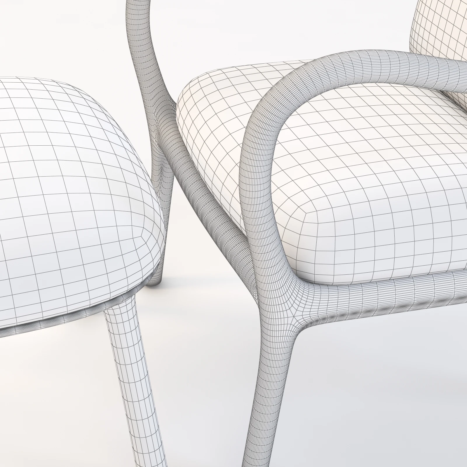 Bergere 30 Armchair by Ceccotti Collezioni 3D Model_09