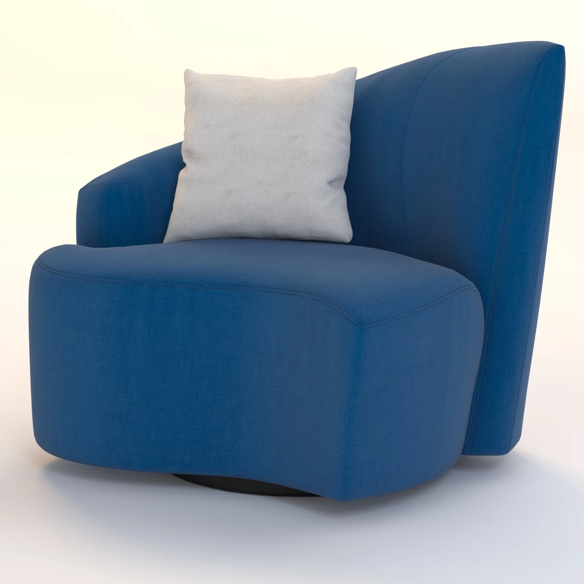 Bilbao Swivel Lounge Chair 3D Model_06
