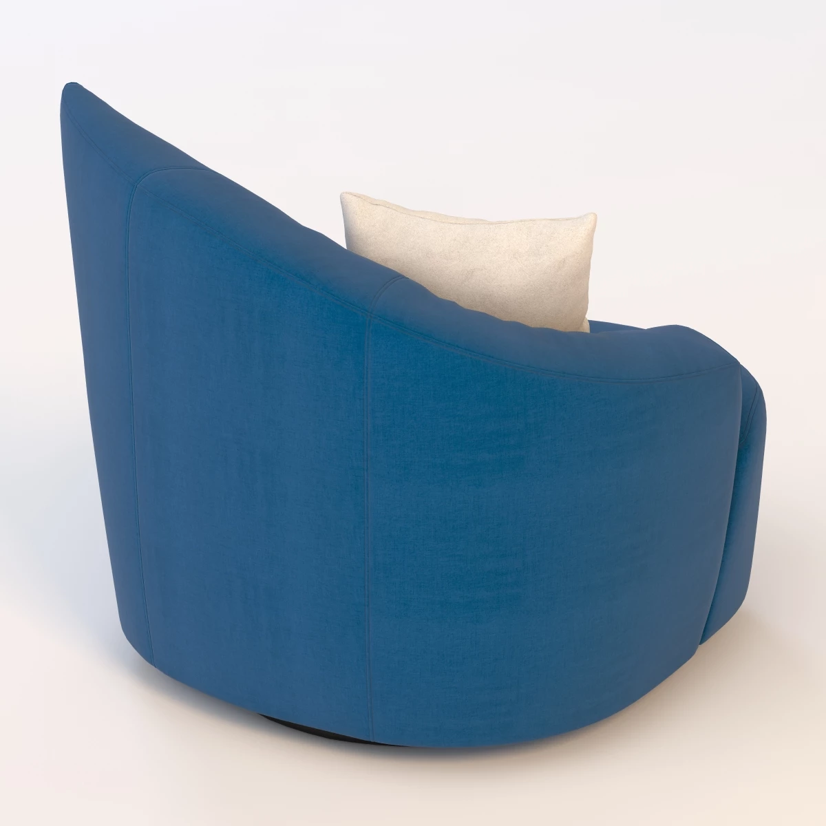 Bilbao Swivel Lounge Chair 3D Model_01