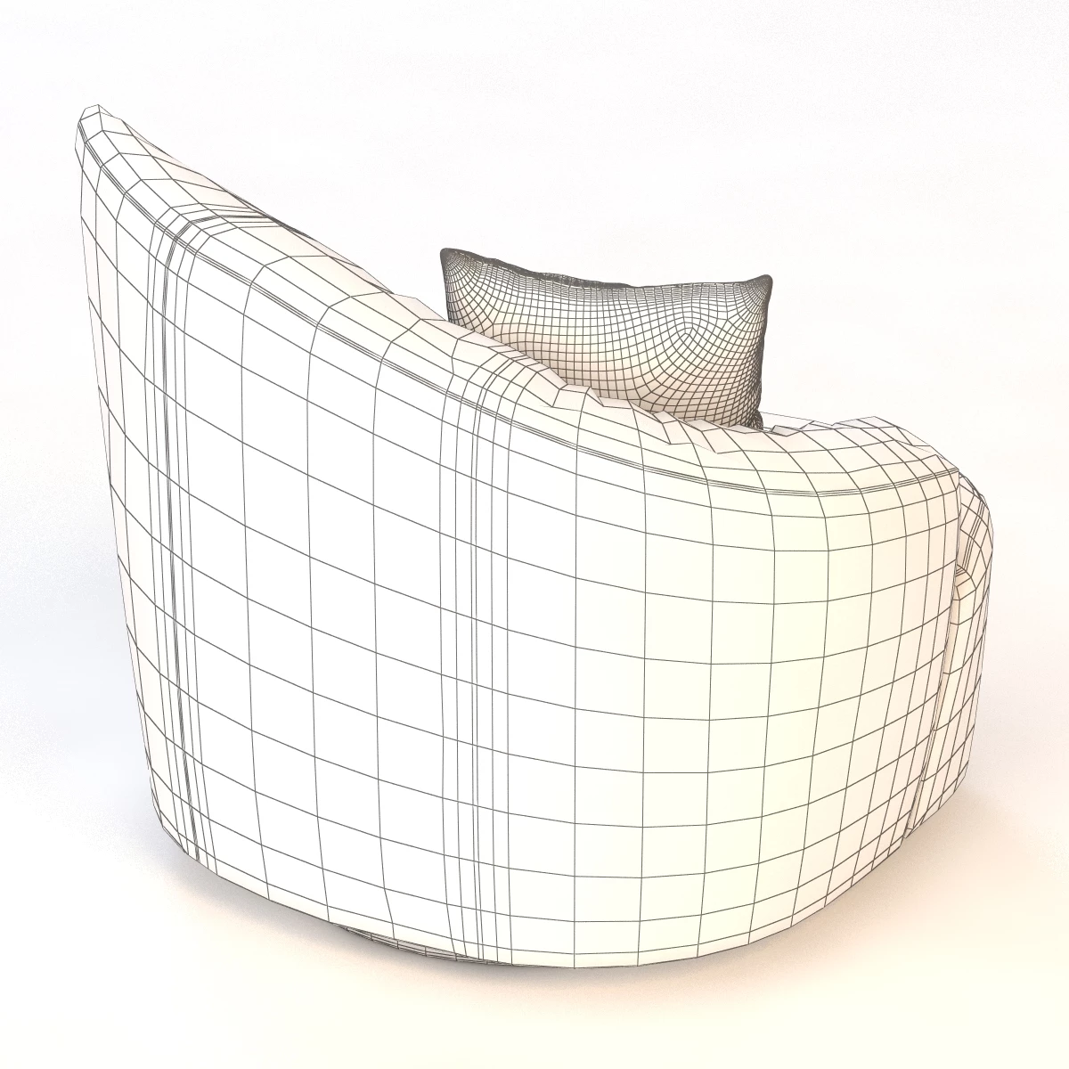 Bilbao Swivel Lounge Chair 3D Model_04