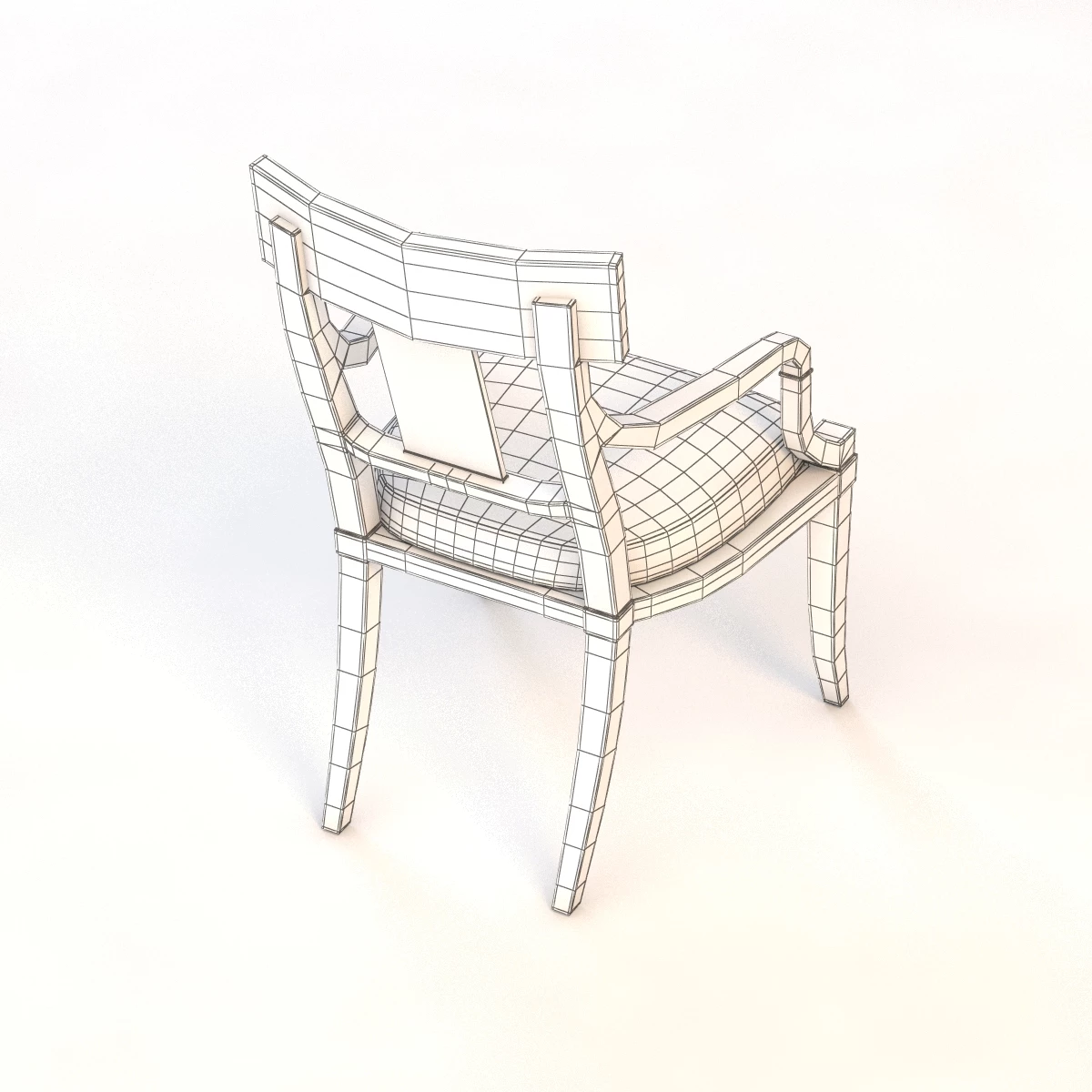 Bolier Classic Arm Chair 90009 3D Model_011