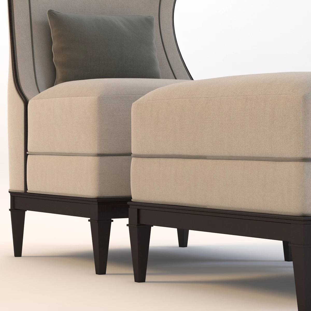 Bolier Modern Luxury Demi Wing Chair 92006 3D Model_012
