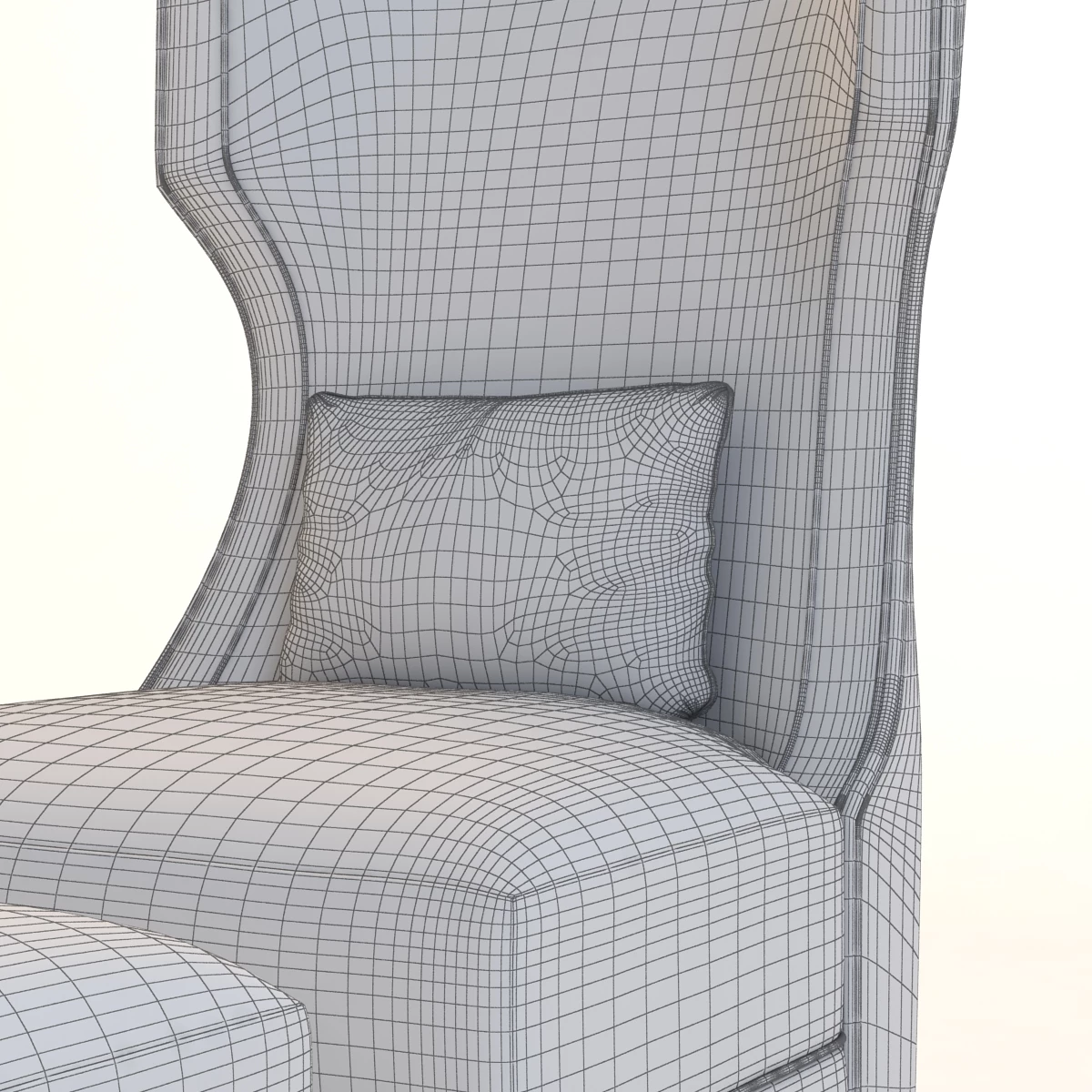 Bolier Modern Luxury Demi Wing Chair 92006 3D Model_010