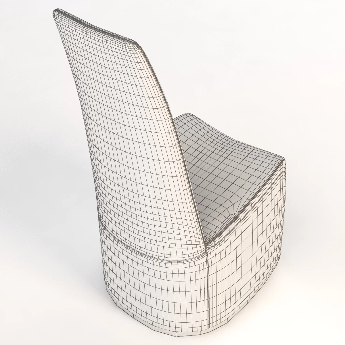 Bonaldo Gloria High Back Dining Chair 3D Model_012