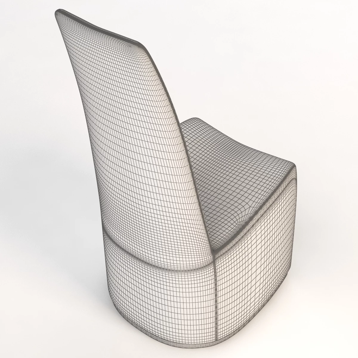 Bonaldo Gloria High Back Dining Chair 3D Model_013