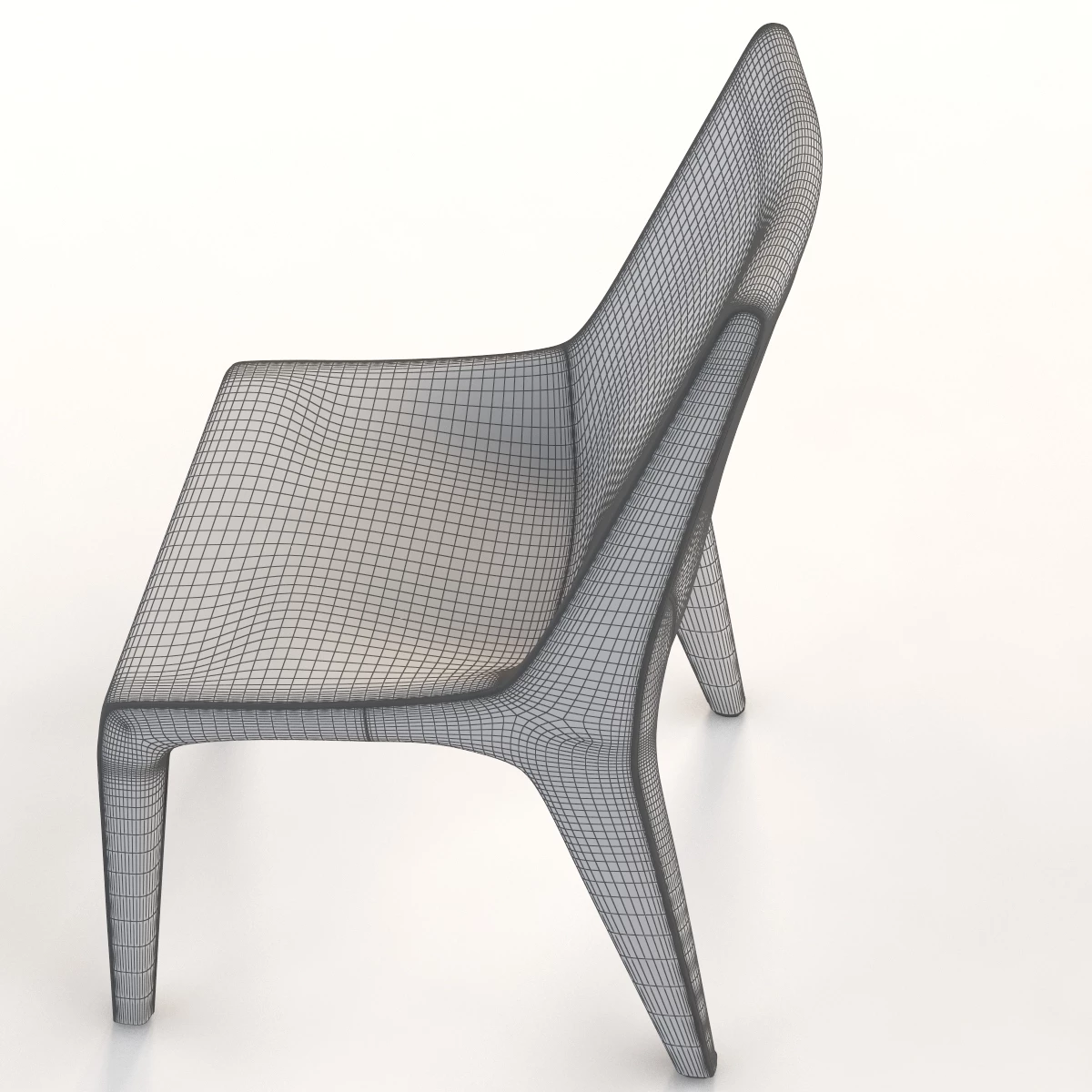 Bonaldo Tip Toe Dining Chair By Mauro Lipparini 3D Model_013