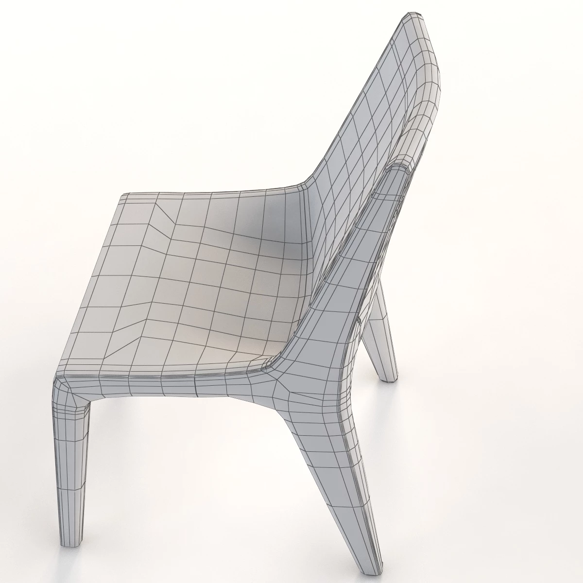 Bonaldo Tip Toe Dining Chair By Mauro Lipparini 3D Model_014