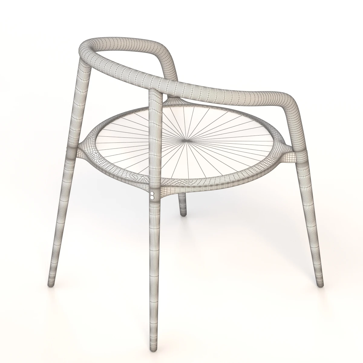 Branca Lisboa Aranha Contemporary Beech Chair 3D Model_06