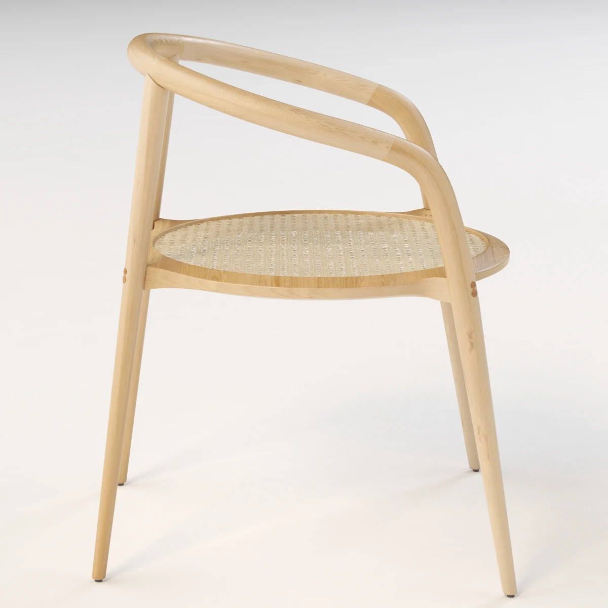 Branca Lisboa Aranha Contemporary Beech Chair 3D Model_08