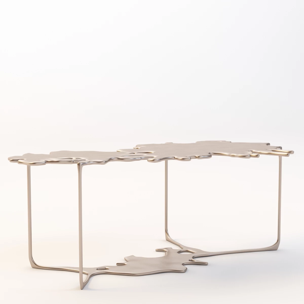 Bronze Puddle Cocktail Table 3D Model_01