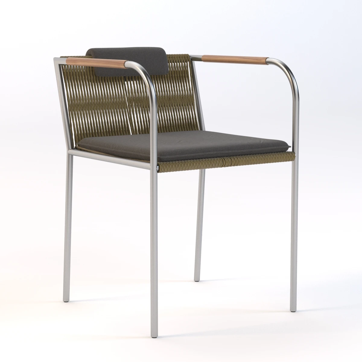 Bruhl Les Copains Chair With Armrests 3D Model_01