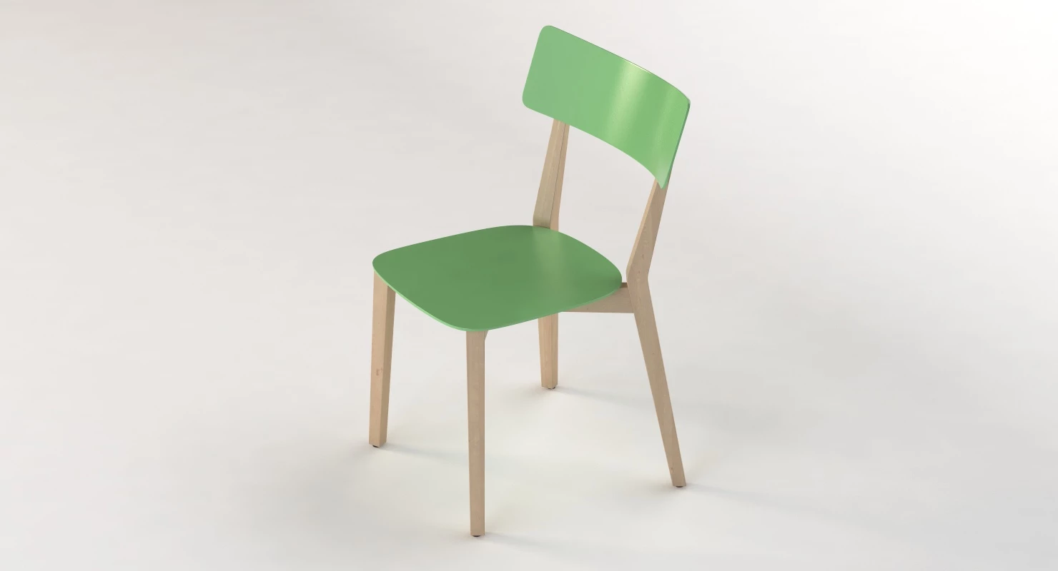Brunner Due Wooden Chair By Wolfgang C R Mezger 3D Model_05