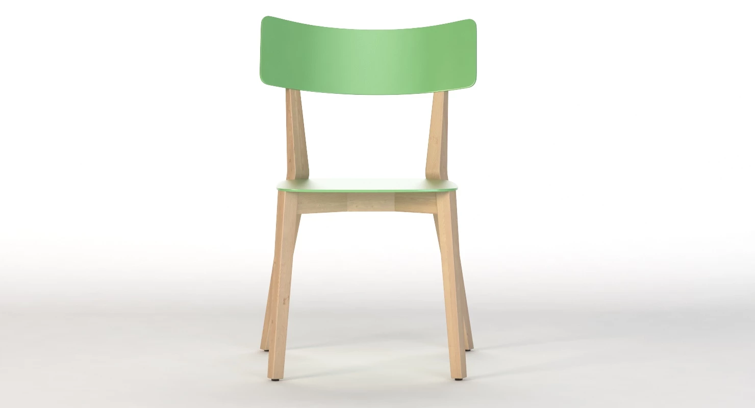 Brunner Due Wooden Chair By Wolfgang C R Mezger 3D Model_08