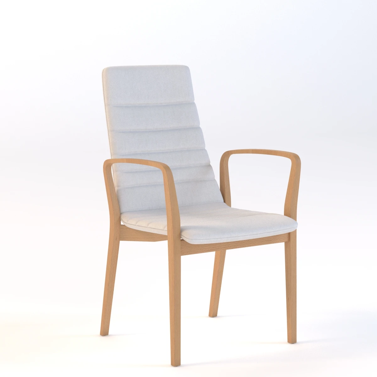 Brunner Fina Wood Chair 3D Model_01