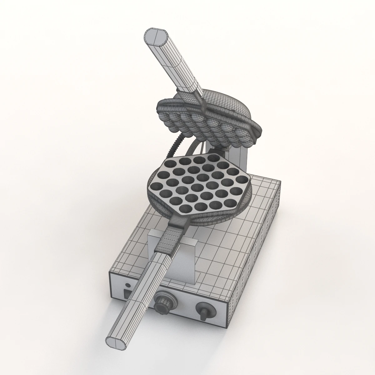 Bubble Waffle Machine Egg Puffs 3D Model_020