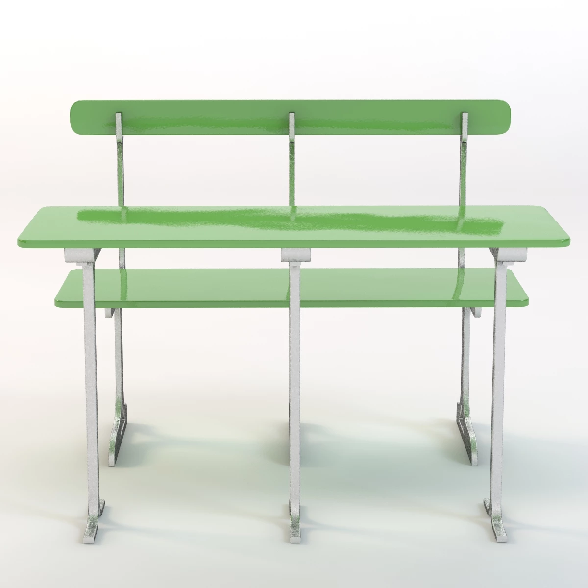 Cafe Seating and Bench 3D Model_010