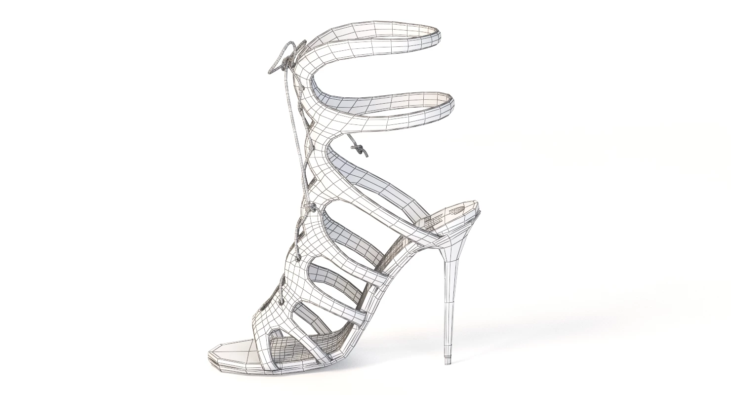 Christian Louboutin Amazoulo Sandal Shoe 3D Model_010
