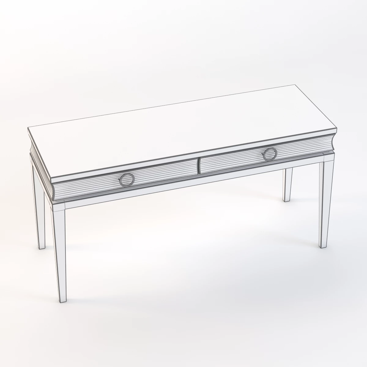 Console Contemporary Table 3D Model_09