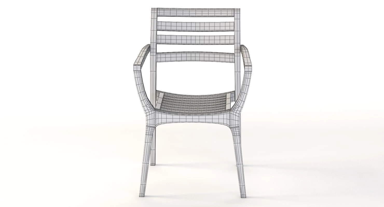 Danish Stacking Chair 3D Model_011