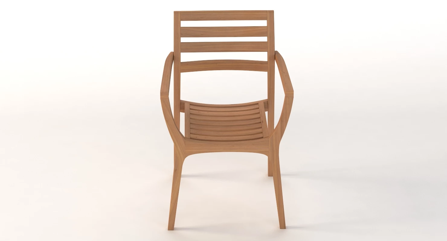 Danish Stacking Chair 3D Model_04
