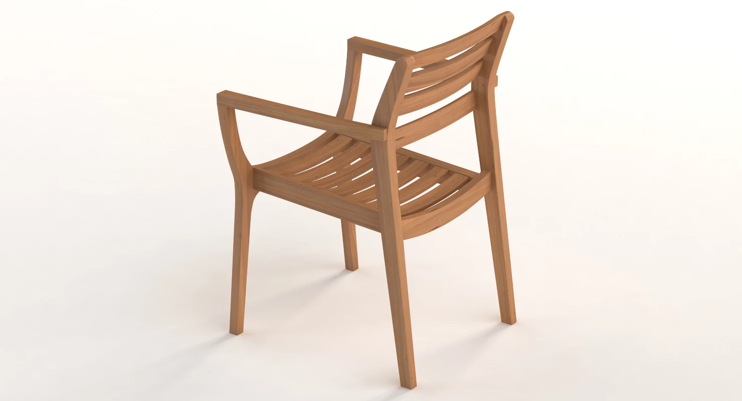 Danish Stacking Chair 3D Model_03
