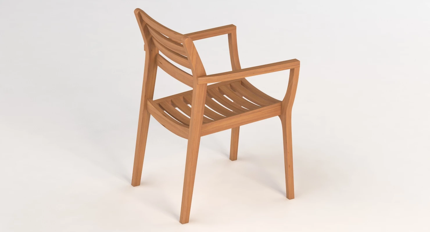 Danish Stacking Chair 3D Model_06