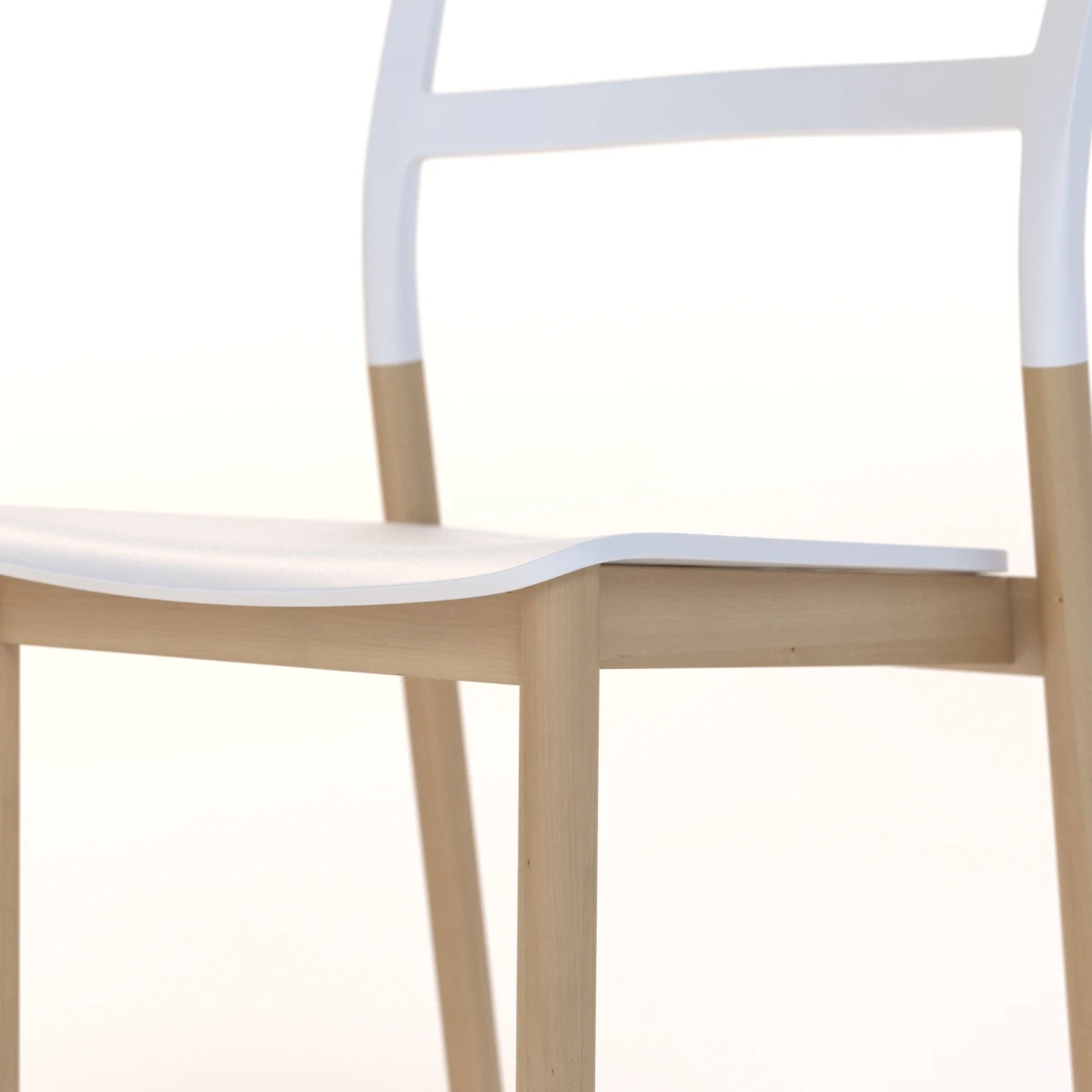 DE PADOVA FLORINDA Stackable Solid Wood Chair 3D Model_011