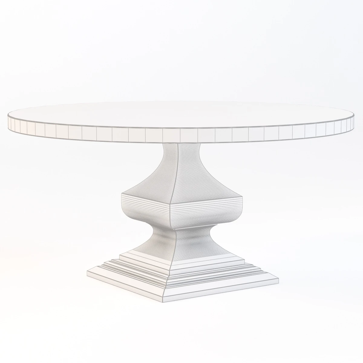 Decorative Barnsley Dining Table 3D Model_03