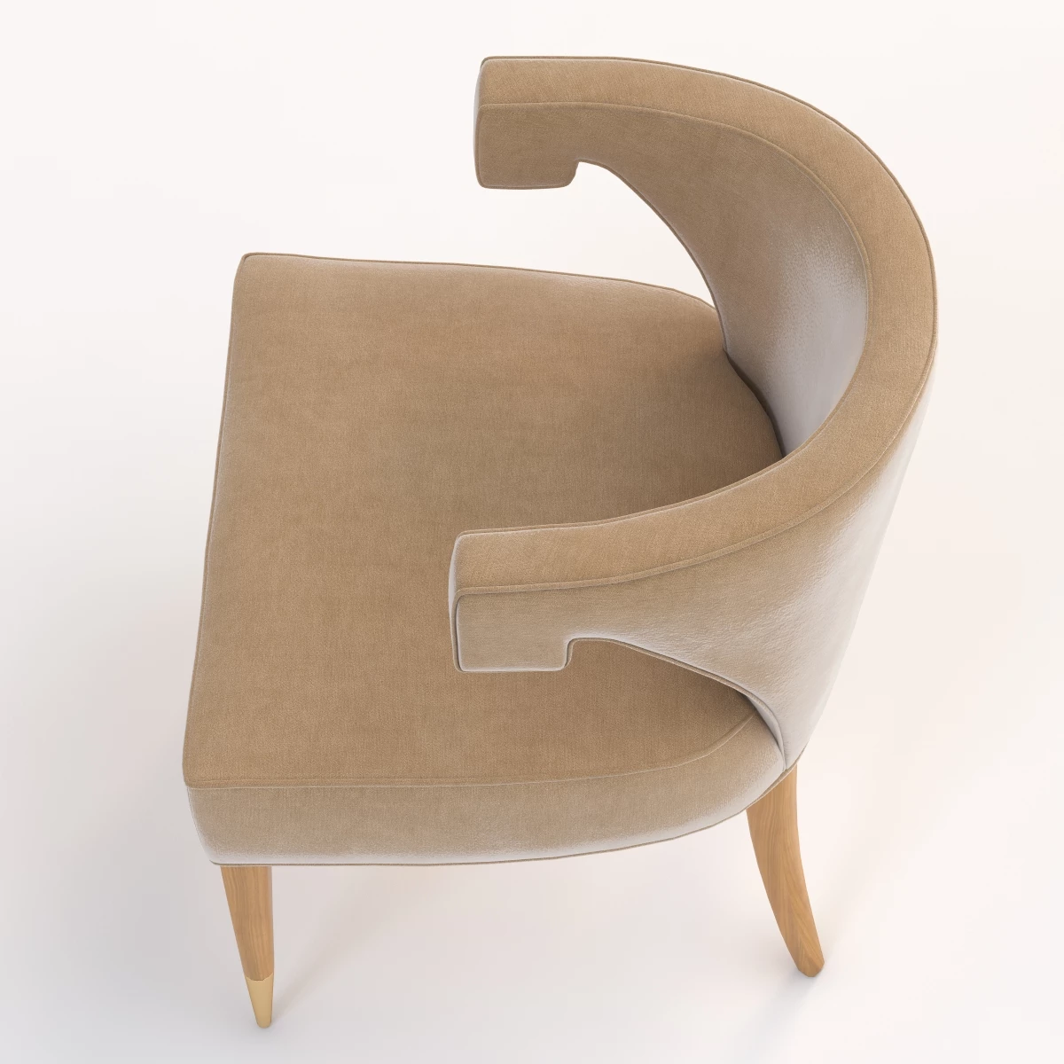 Dering Hall Athena Armchair by Kimberly Denman 3D Model_07