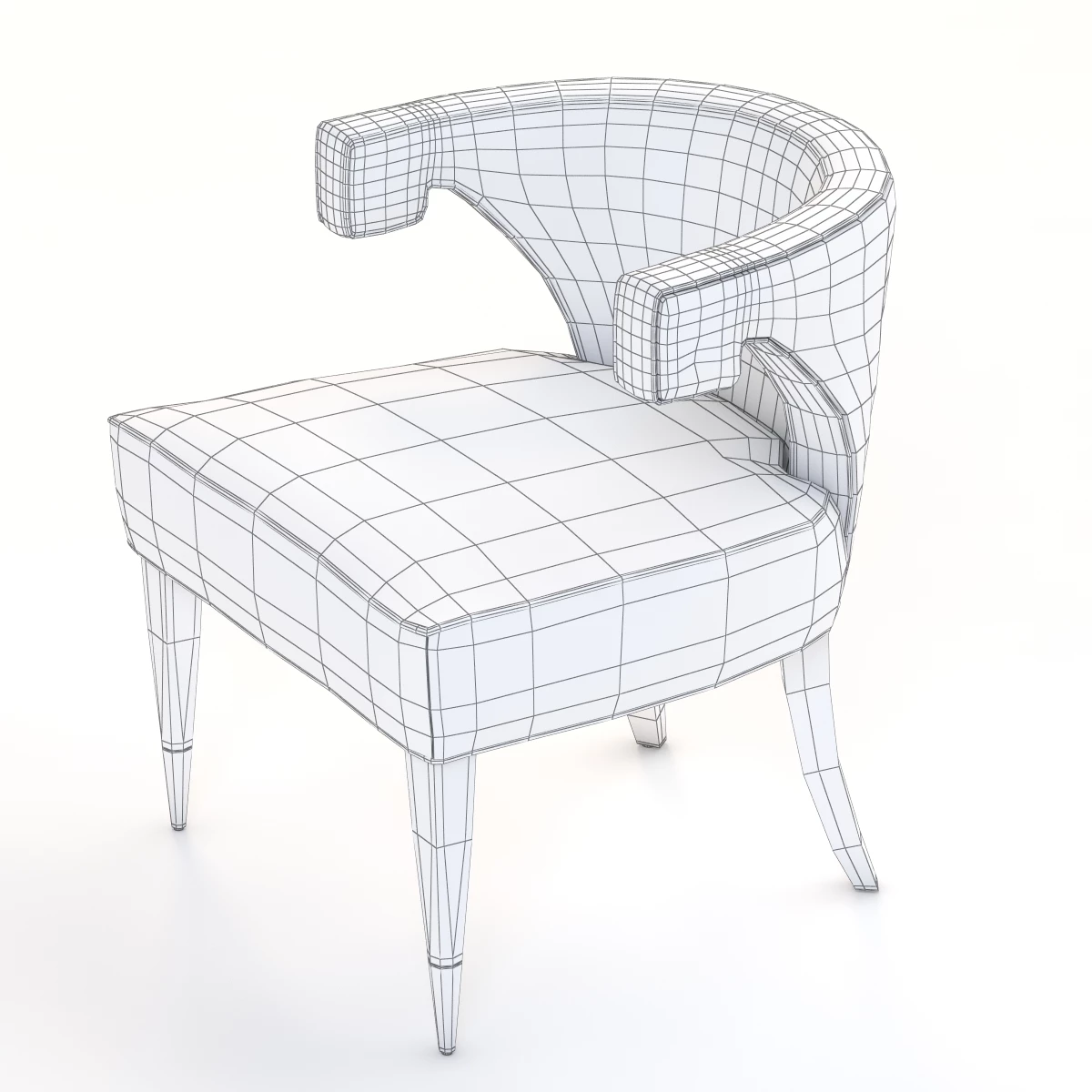 Dering Hall Athena Armchair by Kimberly Denman 3D Model_012