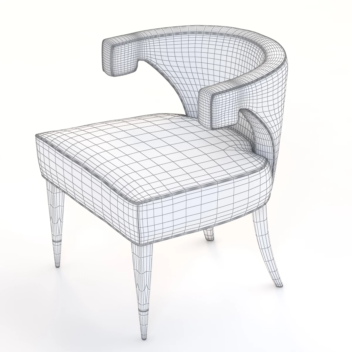 Dering Hall Athena Armchair by Kimberly Denman 3D Model_013