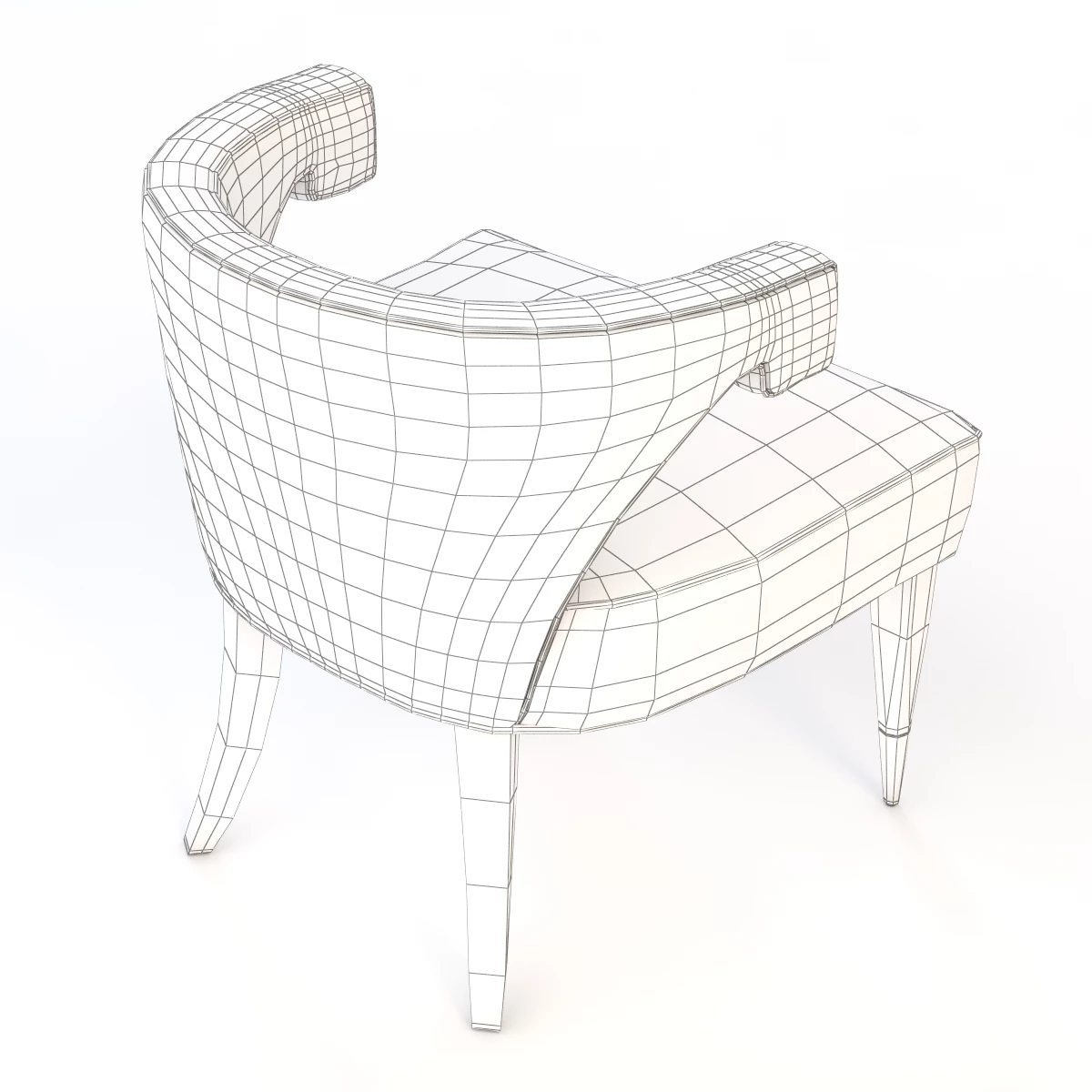 Dering Hall Athena Armchair by Kimberly Denman 3D Model_016